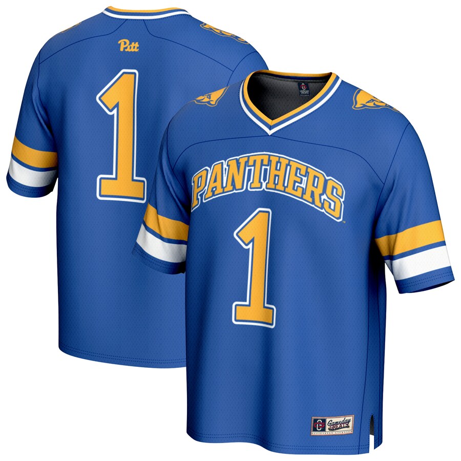Youth GameDay Greats #1 Royal Pitt Panthers Lightweight Collegiate Football Fashion Jersey - Jersey