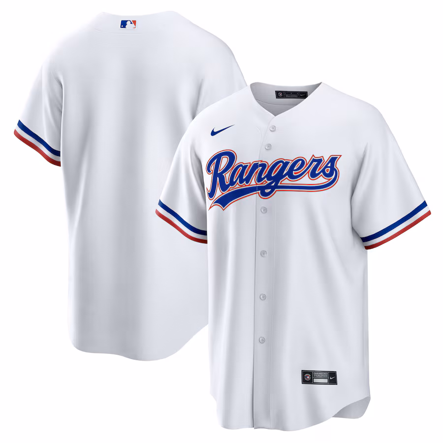 Men's Texas Rangers Nike White Home Blank Replica Jersey - Jersey