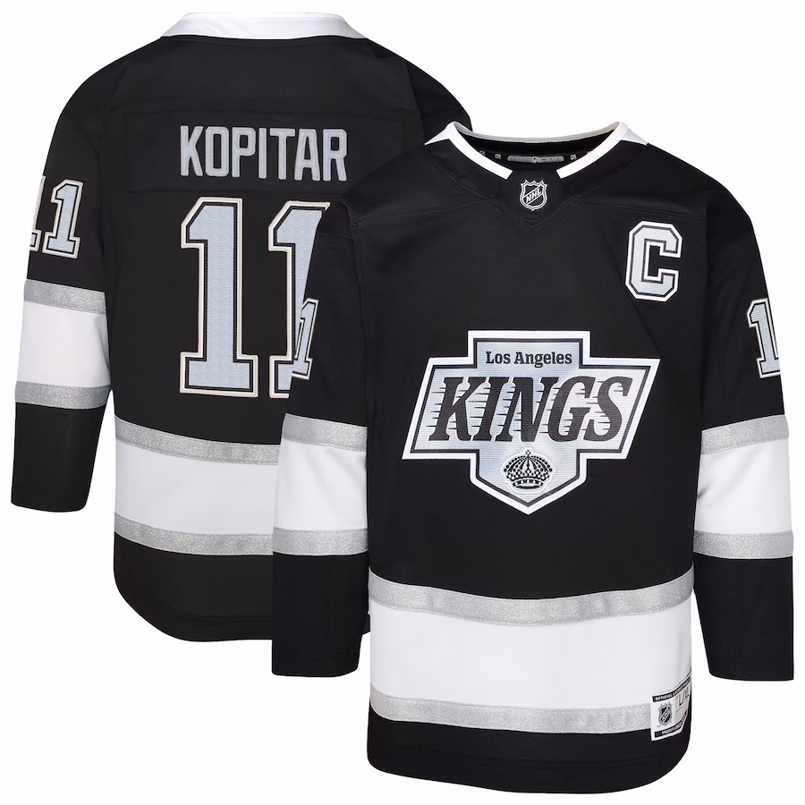 Youth Los Angeles Kings Anze Kopitar Black Premier Player Jersey - Jersey