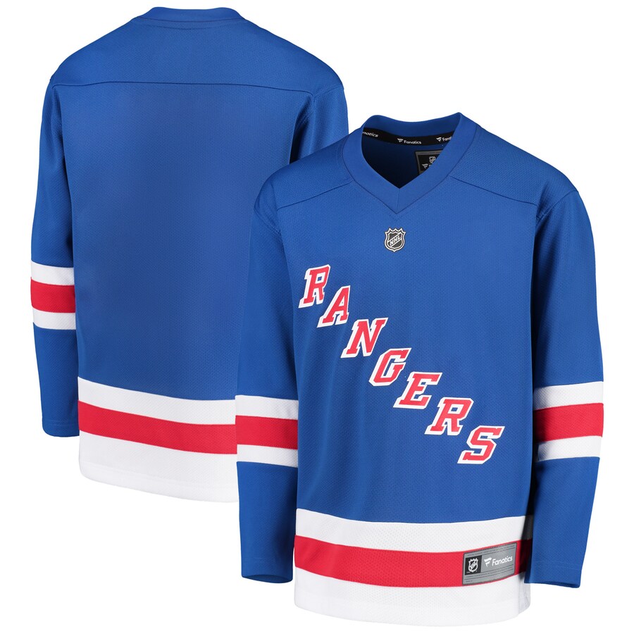 Youth New York Rangers Fanatics Branded Royal Home Replica Blank Jersey - Jersey