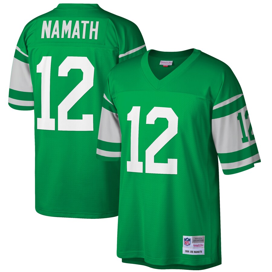 Men's New York Jets Joe Namath Mitchell & Ness Green Retired Player Legacy Replica Jersey - Jersey