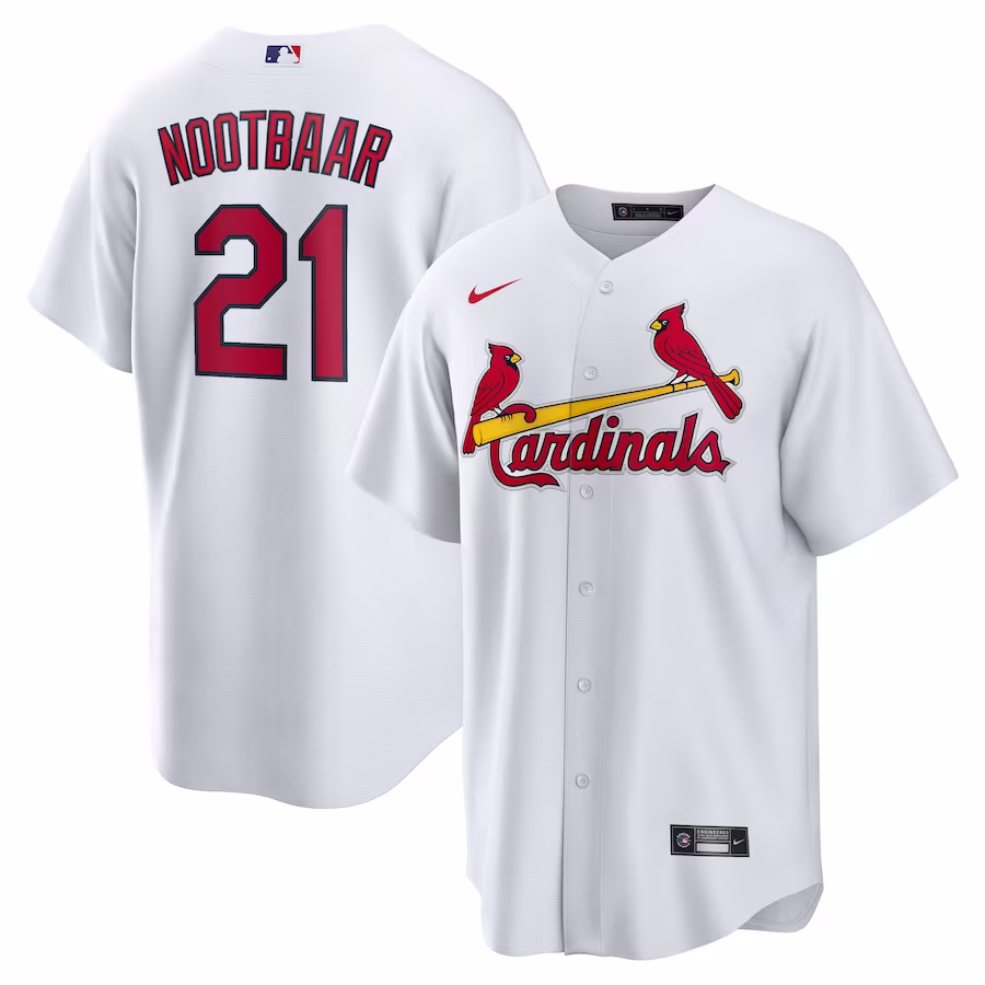 Men's St. Louis Cardinals Lars Nootbaar Nike White Home Replica Jersey - Jersey
