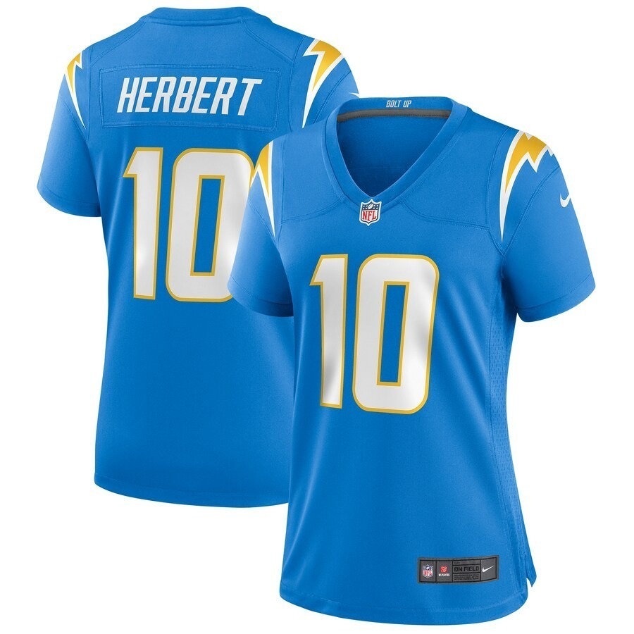 Women's Los Angeles Chargers Justin Herbert Nike Powder Blue Player Game Jersey - Jersey