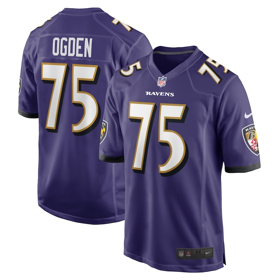 Men's Baltimore Ravens Jonathan Ogden Nike Purple Retired Player Game Jersey - Jersey