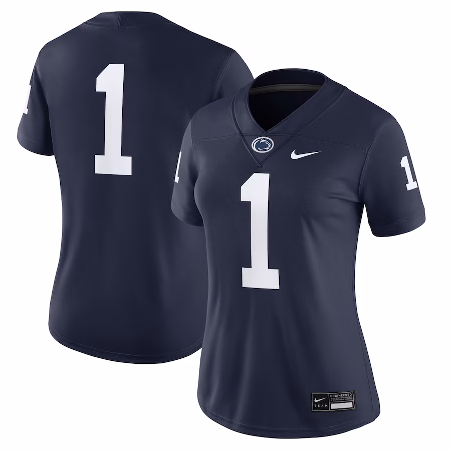 Women's Nike #1 Navy Penn State Nittany Lions Game Jersey - Jersey