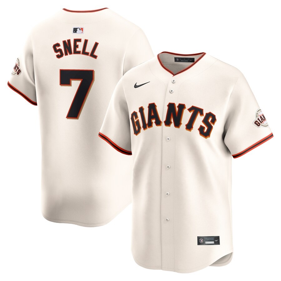 Men's San Francisco Giants Blake Snell Nike Cream Home Limited Jersey - Jersey