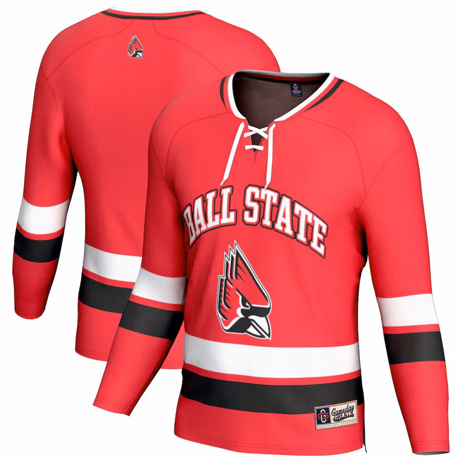 Youth GameDay Greats Cardinal Ball State Cardinals Spirit Hockey Jersey - Jersey