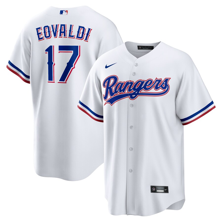 Men's Texas Rangers Nathan Eovaldi Nike White Home Replica Player Jersey - Jersey