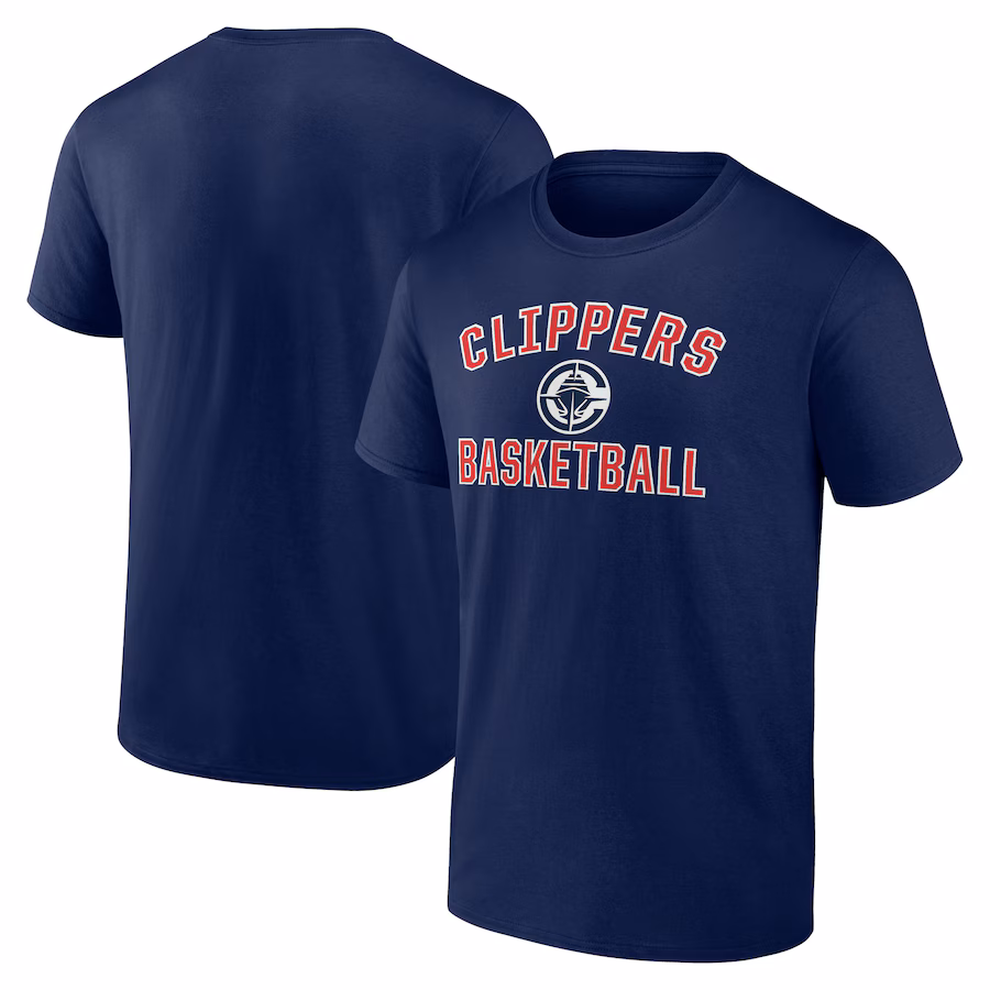 Men's LA Clippers  Navy  Victory Arch T-Shirt - Jersey