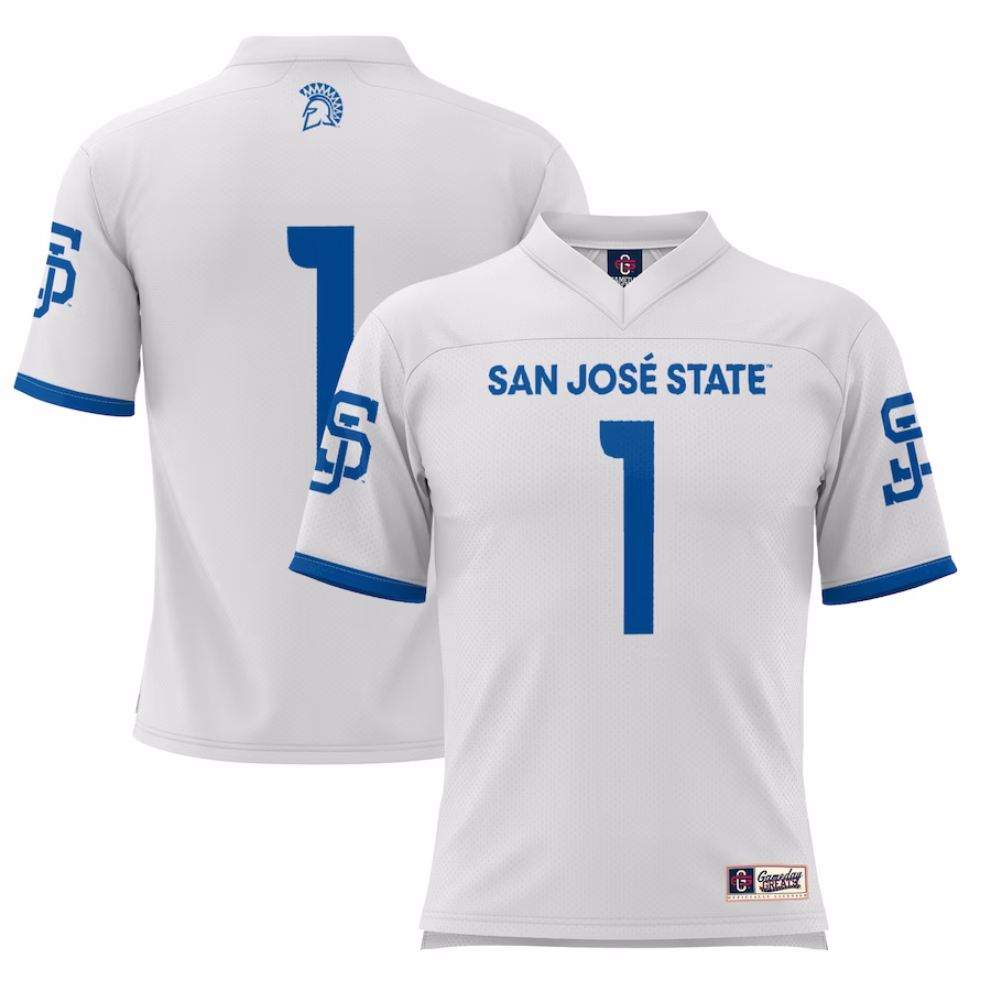 #1 San Jose State Spartans GameDay Greats Youth Football Jersey - White - Jersey