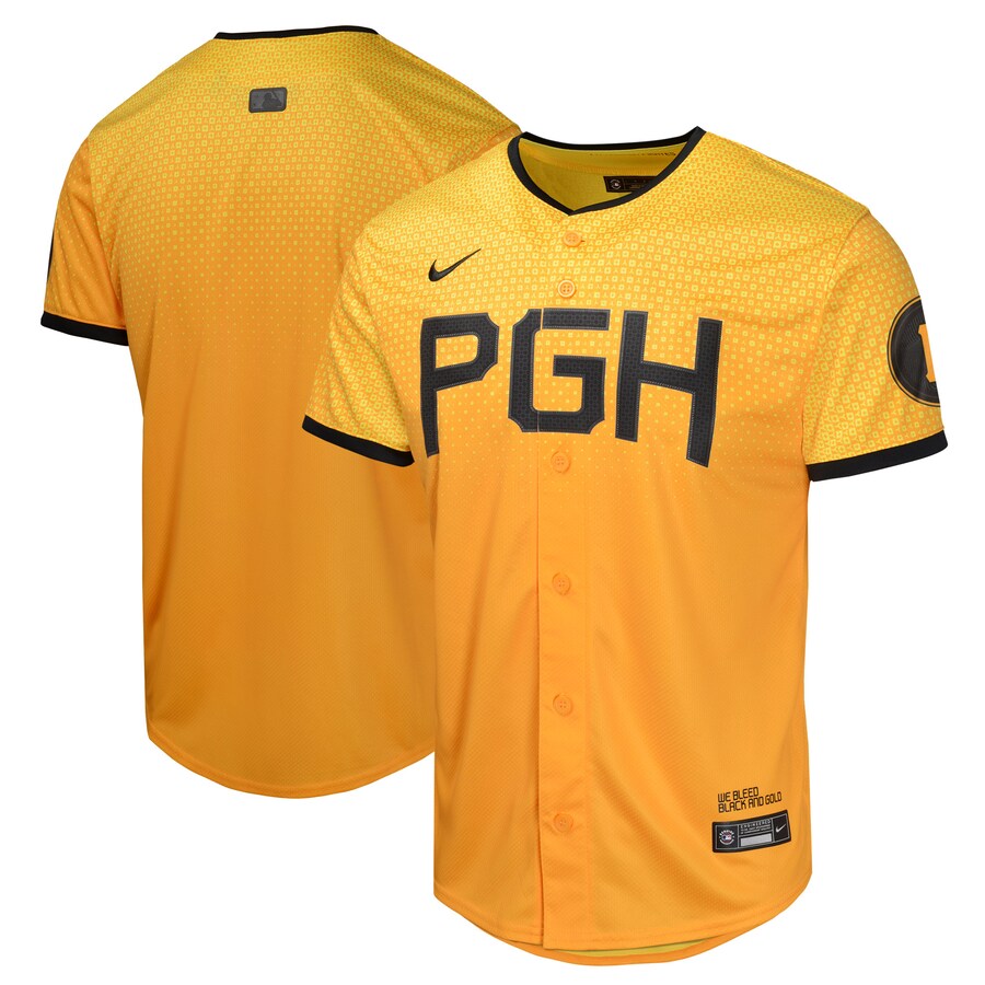 Youth Pittsburgh Pirates  Nike Gold City Connect Limited Jersey - Jersey