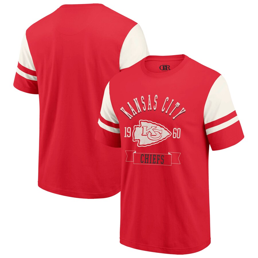 Men's Kansas City Chiefs  Darius Rucker Collection by Fanatics Red Football T-Shirt - Jersey