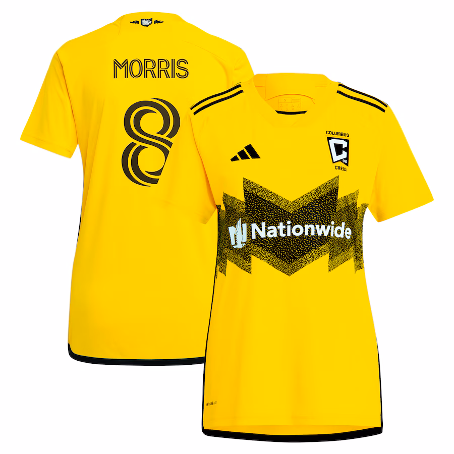 Women's Columbus Crew Aidan Morris adidas Yellow 2024 The Home Kit Replica Player Jersey - Jersey