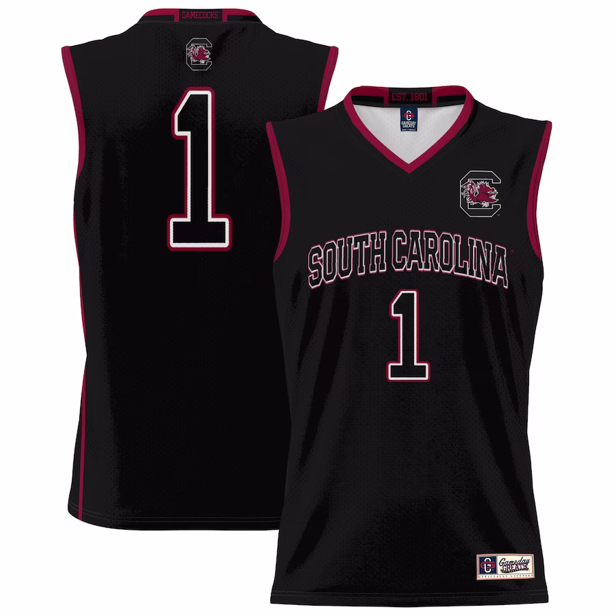 #1 South Carolina Gamecocks GameDay Greats Youth Lightweight Basketball Jersey - Black - Jersey