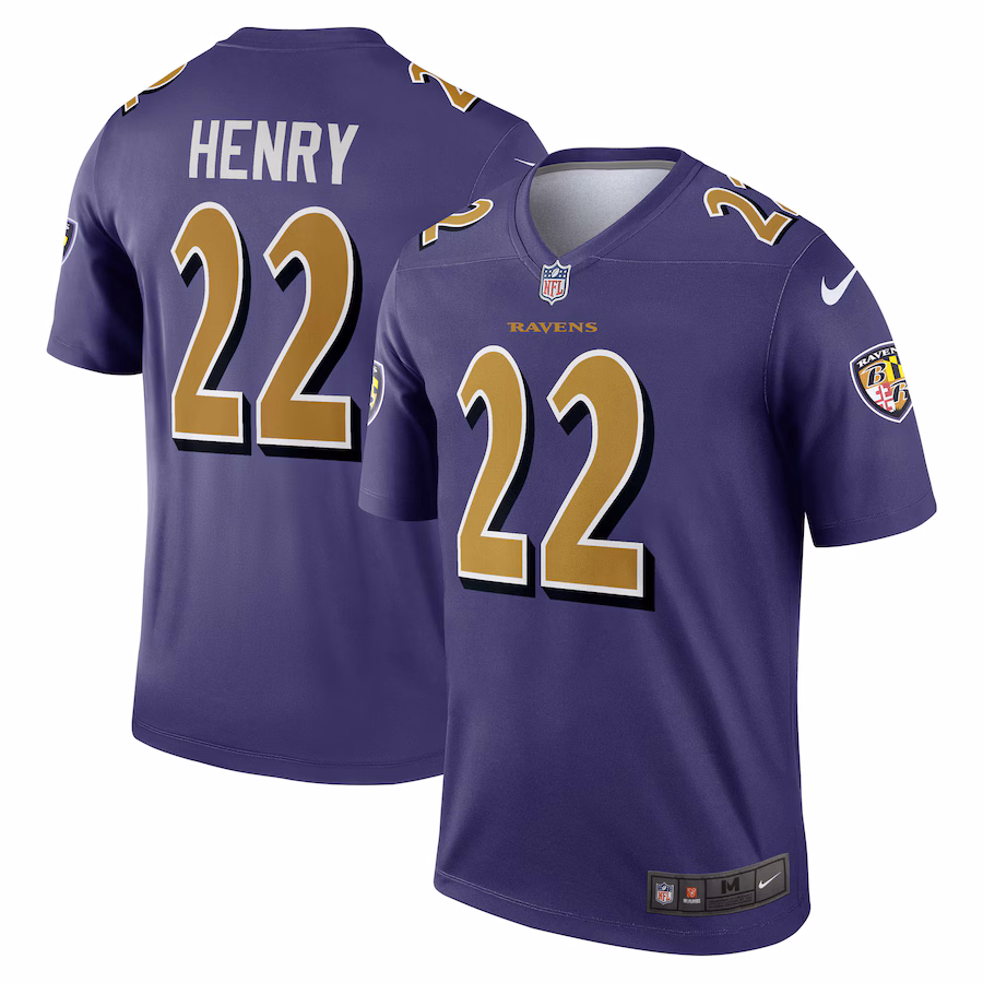 Men's Baltimore Ravens Derrick Henry Nike Purple Alternate Legend Jersey - Jersey