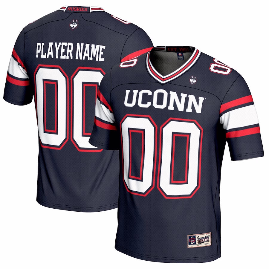 UConn Huskies GameDay Greats Youth NIL Pick-A-Player Football Jersey - Navy - Jersey