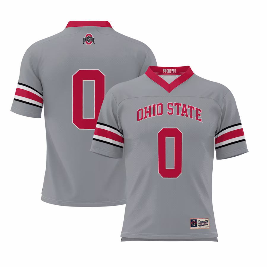#0 Ohio State Buckeyes GameDay Greats Lightweight Lacrosse Jersey - Gray - Jersey