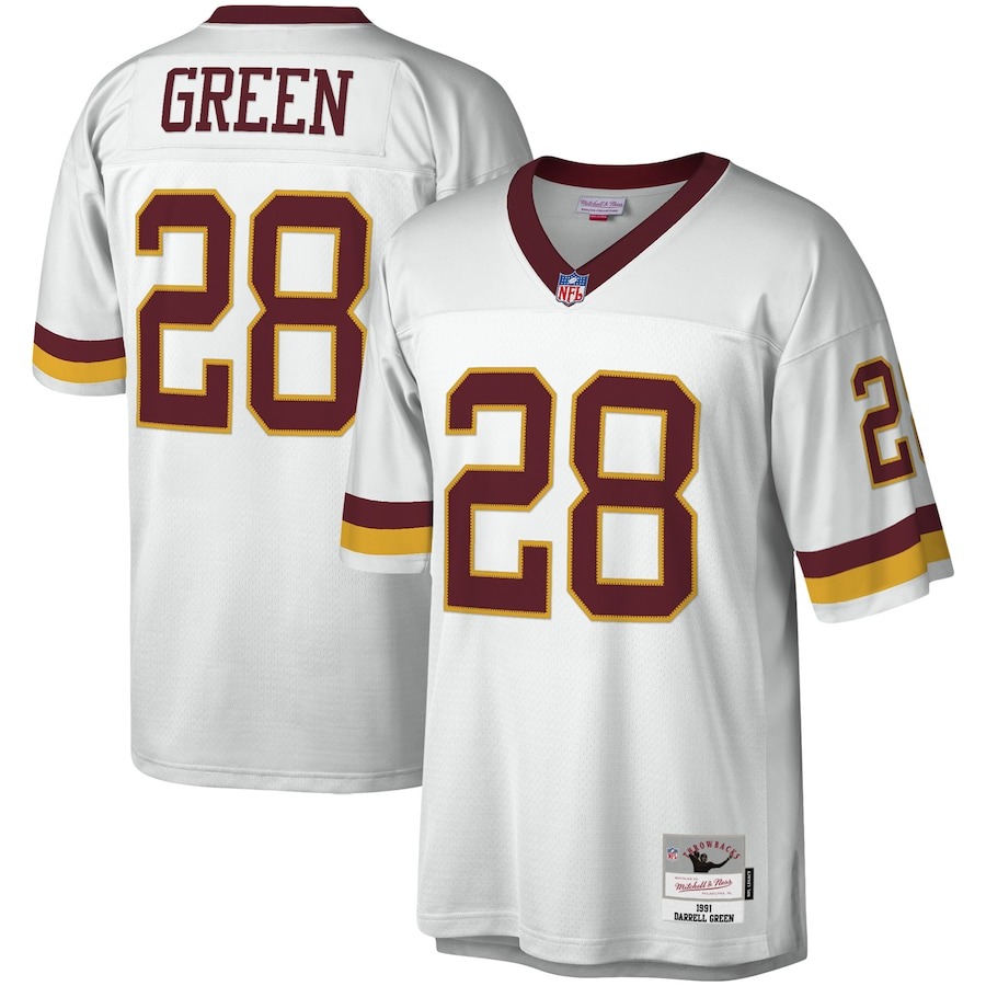 Men's Washington Football Team Darrell Green Mitchell & Ness White Legacy Replica Jersey - Jersey