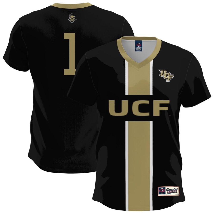Men's GameDay Greats  Black UCF Knights Lightweight Soccer Fashion Jersey - Jersey