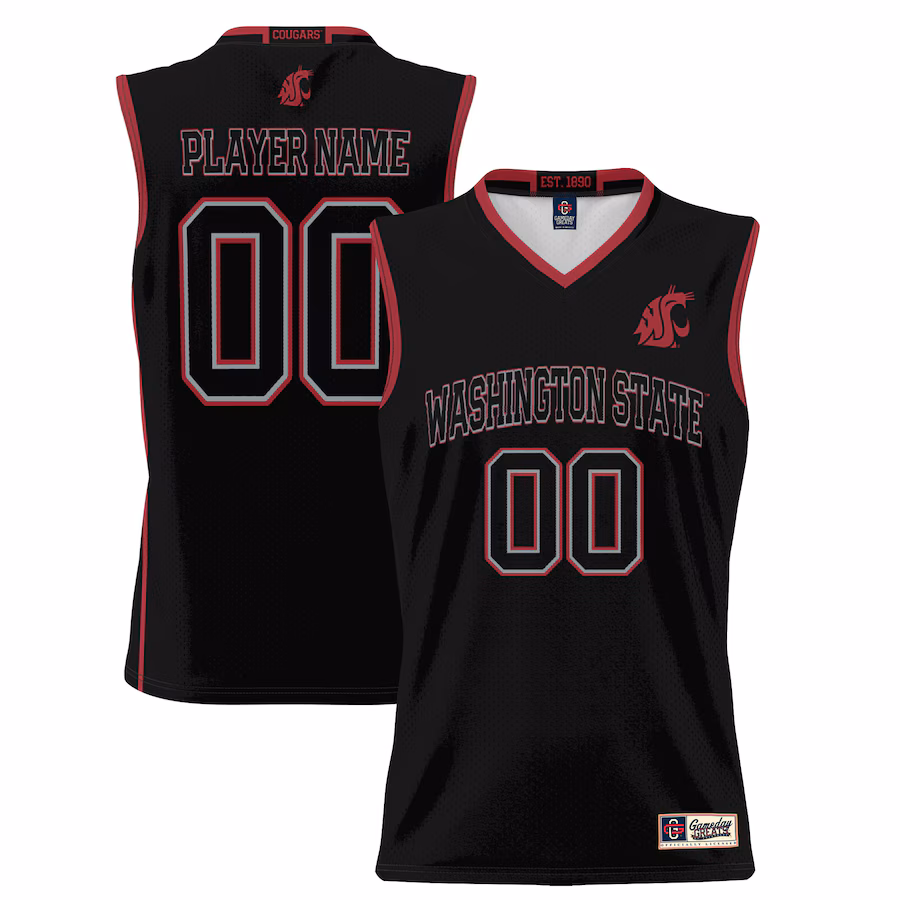 Washington State Cougars GameDay Greats Unisex  Lightweight NIL Pick-A-Player Basketball Jersey - Black - Jersey