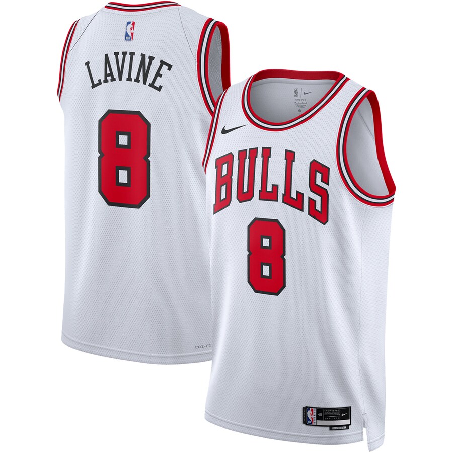Unisex Chicago Bulls Zach LaVine Nike White Swingman Jersey - Association Edition - Jersey