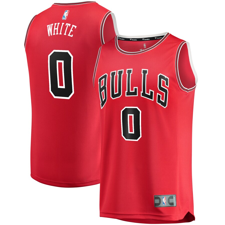 Men's Chicago Bulls Coby White Fanatics Red Replica Fast Break Jersey - Icon Edition - Jersey