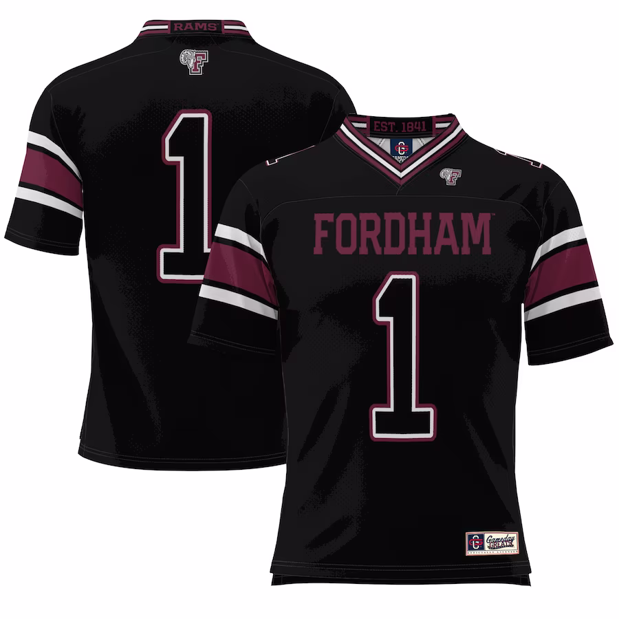 #1 Fordham Rams GameDay Greats Endzone Football Jersey - Black - Jersey