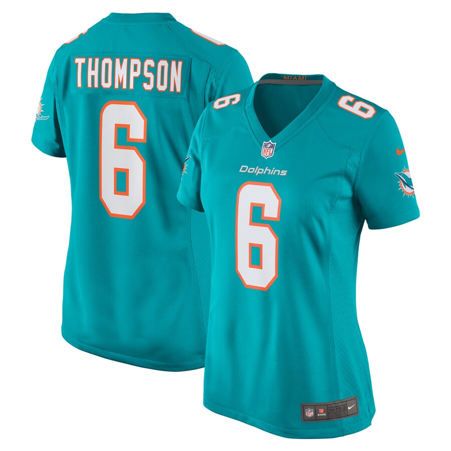 Women's Miami Dolphins Skylar Thompson Nike  Aqua Team Game Jersey - Jersey