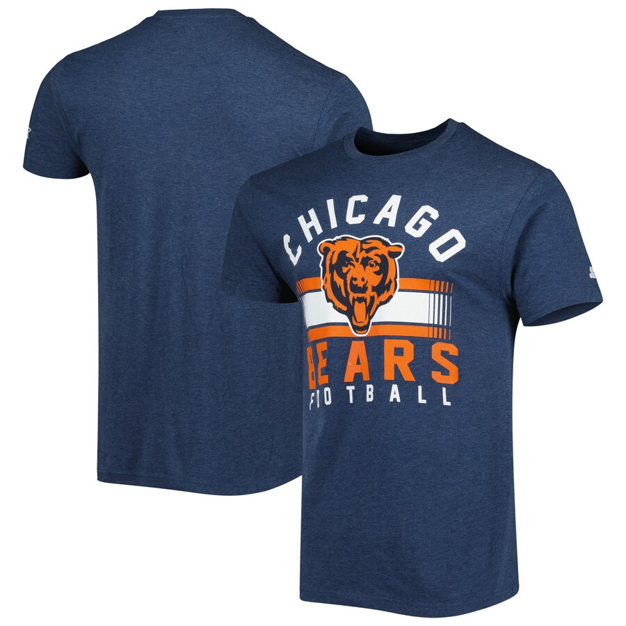 Men's Chicago Bears Starter Navy Prime Time T-Shirt - Jersey