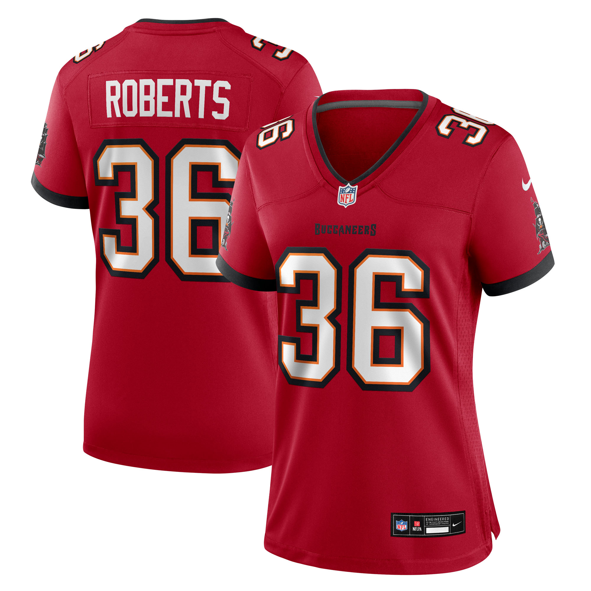 Women's Tampa Bay Buccaneers JJ Roberts Nike Red Team Game Jersey - Jersey