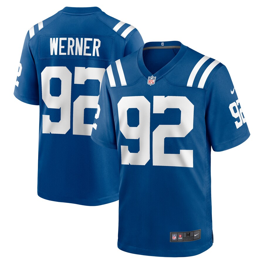Men's Indianapolis Colts Bjoern Werner Nike Royal Retired Player Game Jersey - Jersey