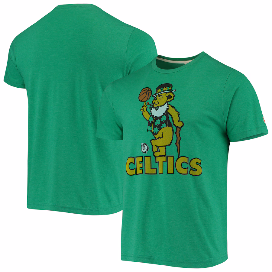 Men's Boston Celtics Homage Kelly Green NBA x Grateful Dead Tri-Blend T-Shirt - Jersey
