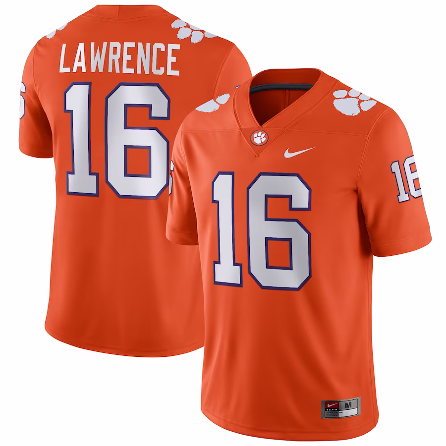 Trevor Lawrence Clemson Tigers Nike Player Game Jersey - Orange - Jersey