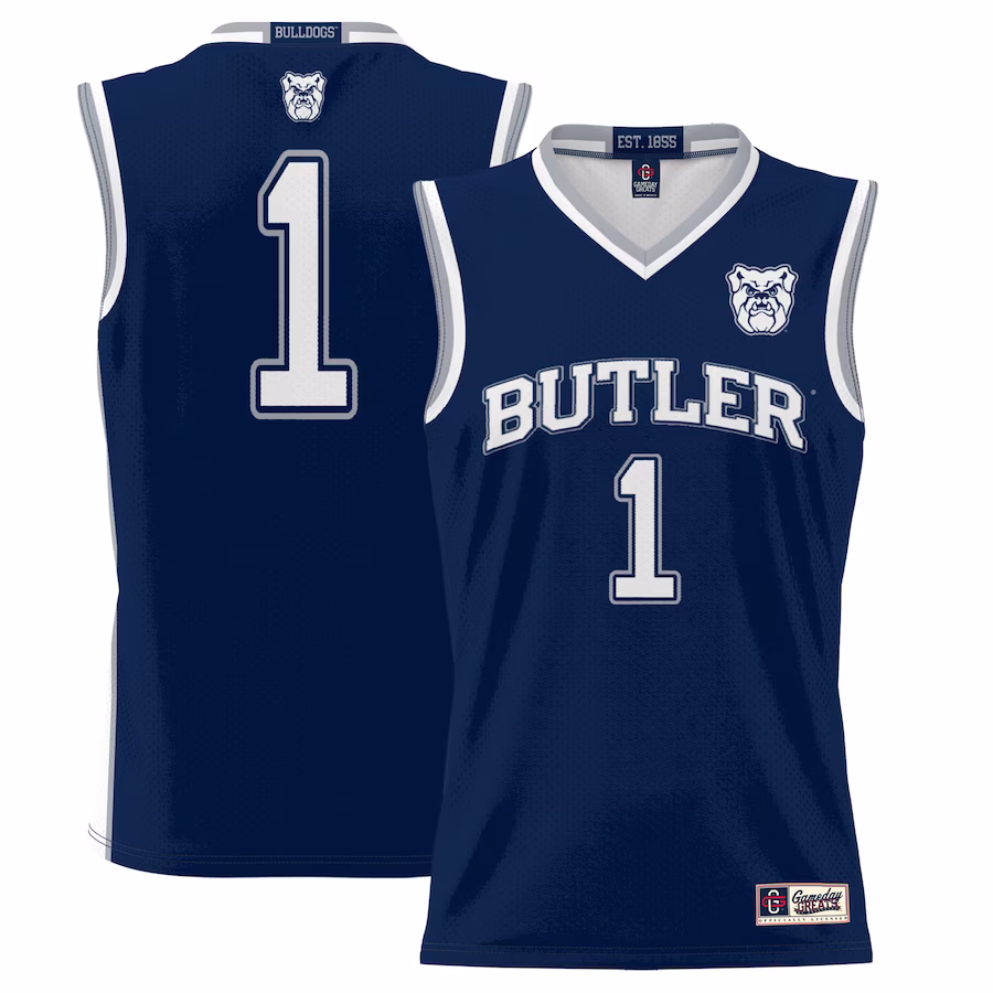 #1 Butler Bulldogs GameDay Greats Youth Lightweight Basketball Jersey - Navy - Jersey