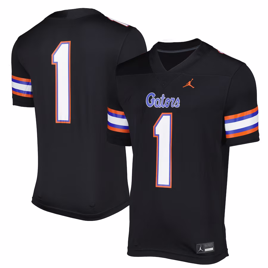 #1 Florida Gators Jordan Brand Alternate Game Jersey - Black - Jersey