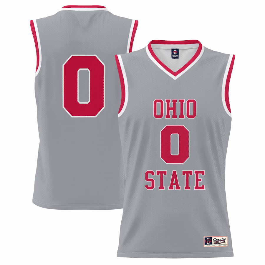 #0 Ohio State Buckeyes GameDay Greats Youth Lightweight Men's Basketball Fashion Jersey - Gray - Jersey