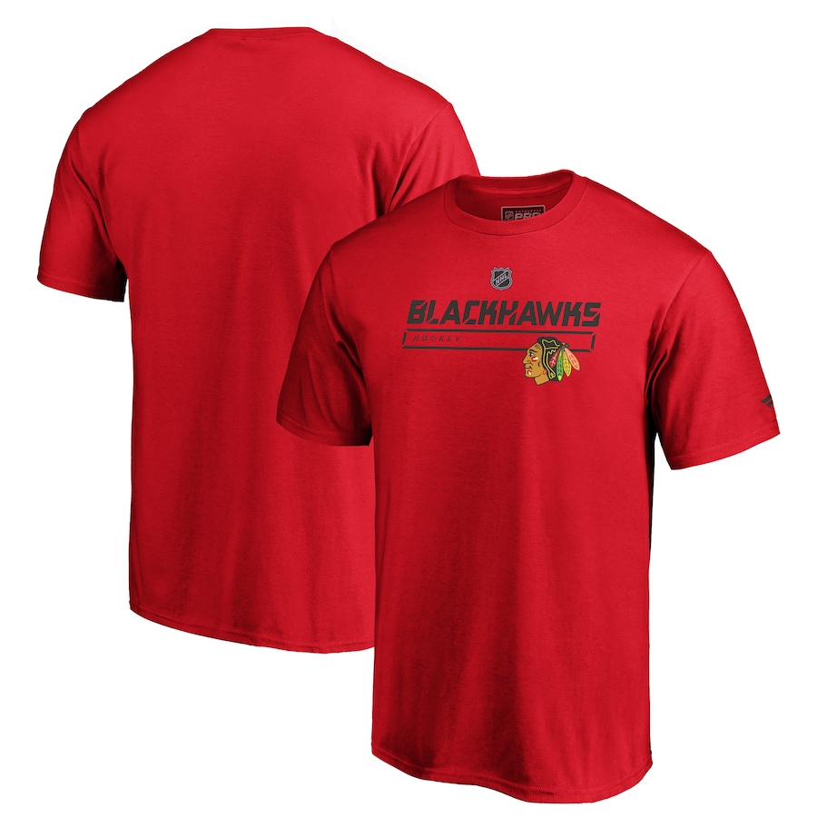 Men's Chicago Blackhawks Fanatics Red Authentic Pro Prime T-Shirt - Jersey
