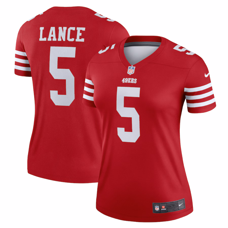Women's San Francisco 49ers Trey Lance Nike Scarlet Legend Jersey - Jersey