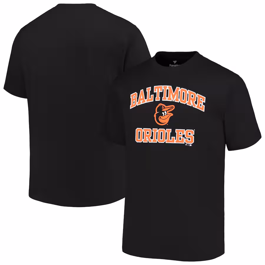 Men's Baltimore Orioles Profile Black Big & Tall Heart & Soul T-Shirt - Jersey