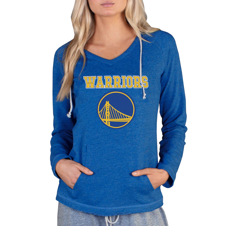 Women's Golden State Warriors Concepts Sport Royal Mainstream Terry Hooded Top - Jersey