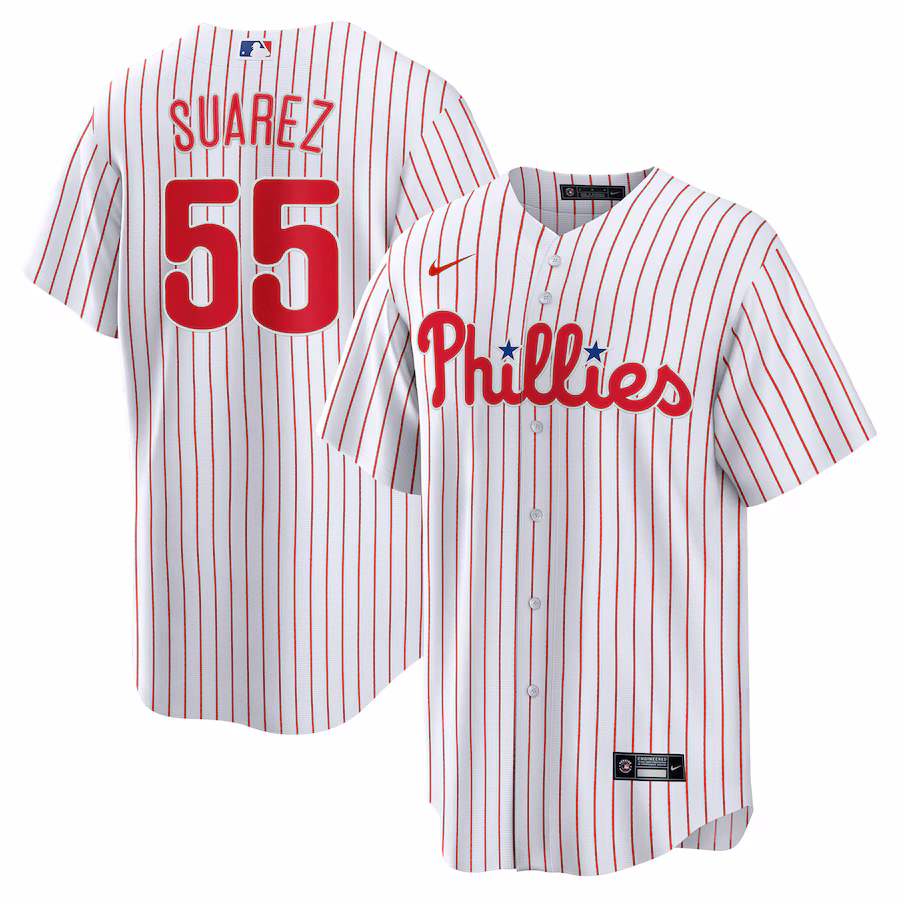 Men's Philadelphia Phillies Ranger Suárez Nike White Home  Replica Player Jersey - Jersey