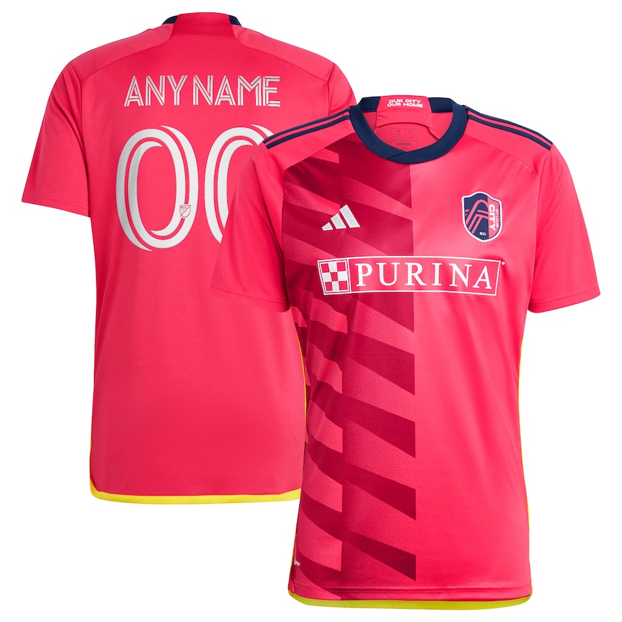 Men's St. Louis City SC adidas Red 2023 CITY Kit Replica Custom Jersey - Jersey