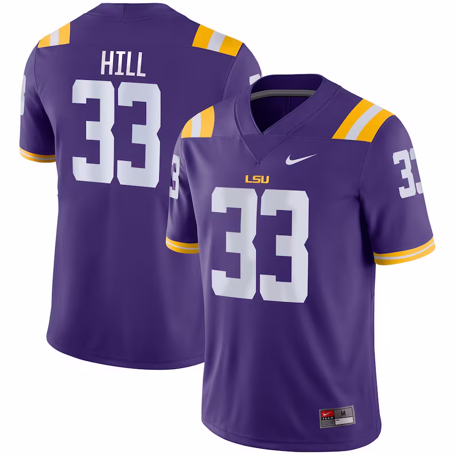 Jeremy Hill LSU Tigers Nike Game Jersey - Purple - Jersey