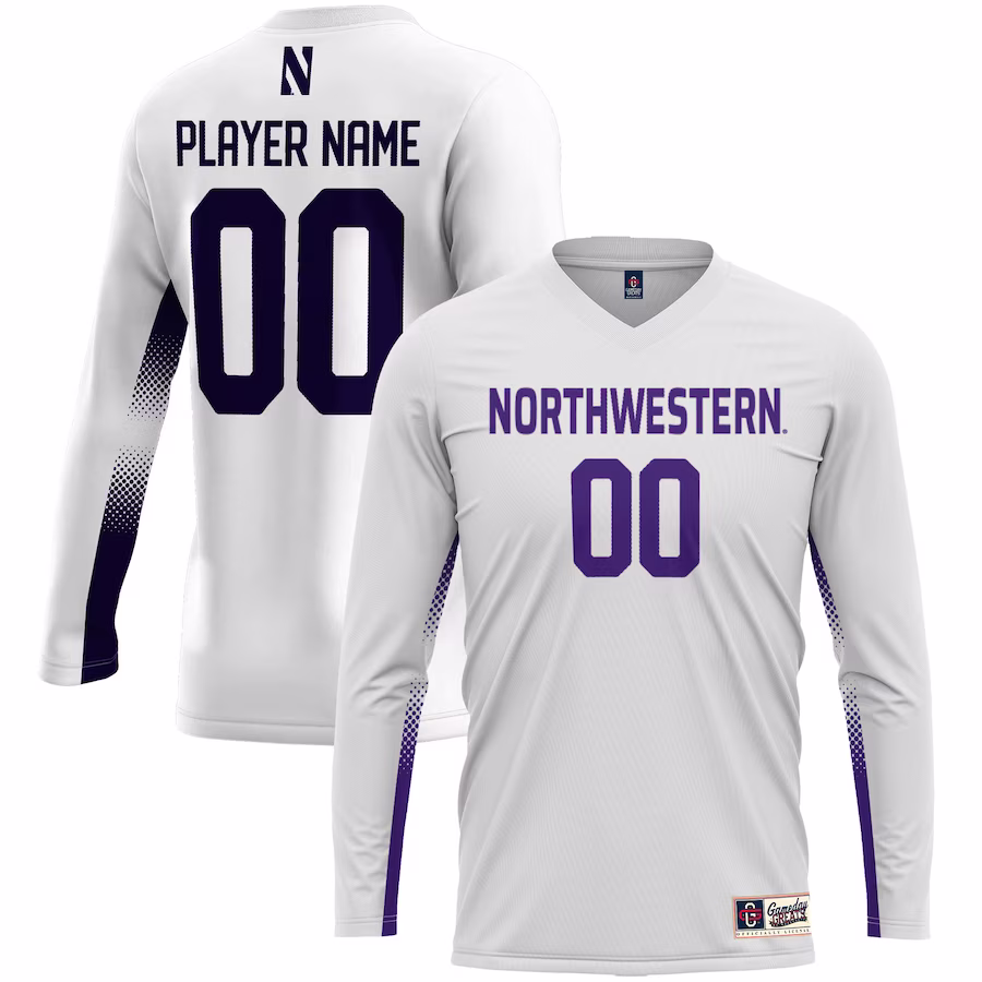 Northwestern Wildcats GameDay Greats Youth NIL Pick-A-Player Lightweight Women's Volleyball Jersey – White - Jersey