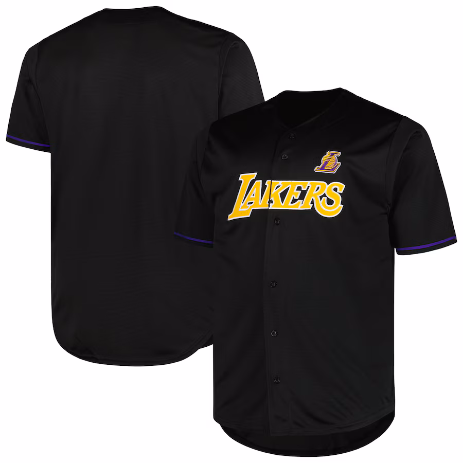 Men's Los Angeles Lakers Profile Black Big & Tall Pop Jersey - Jersey