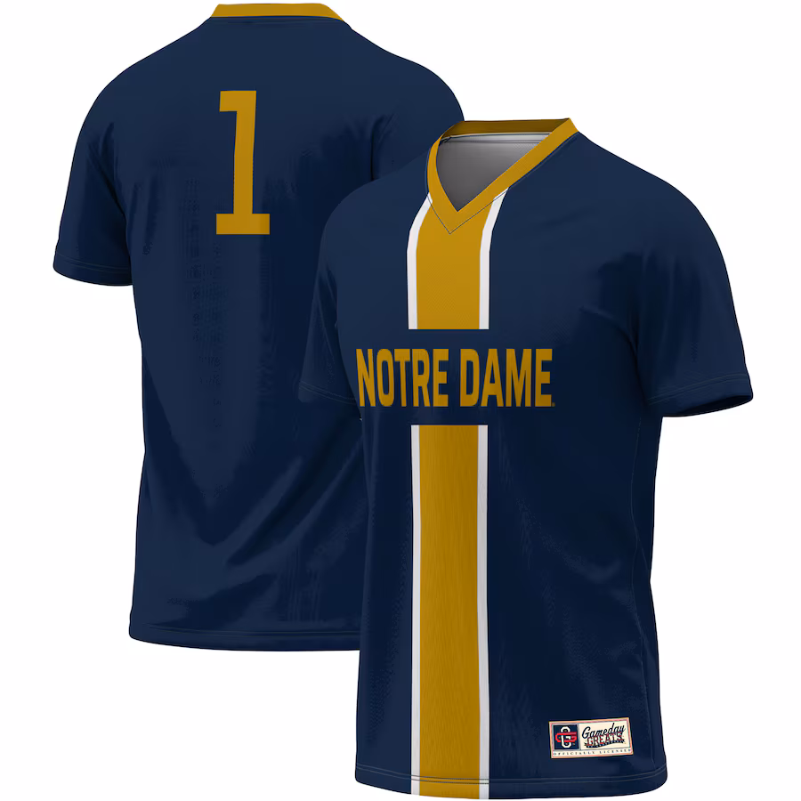 #1 Notre Dame Fighting Irish ProSphere Unisex Lightweight Soccer Jersey - Navy - Jersey