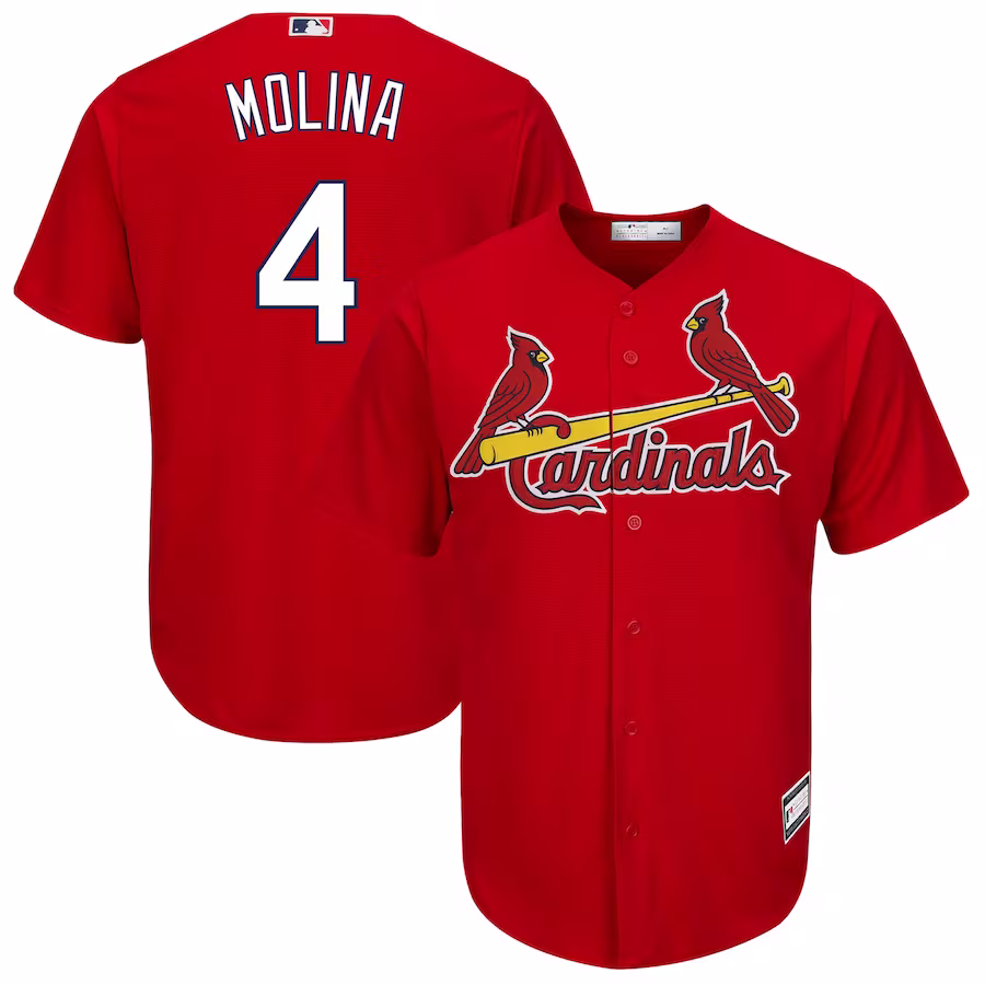 Men's St. Louis Cardinals Yadier Molina Red Big & Tall Replica Player Jersey - Jersey