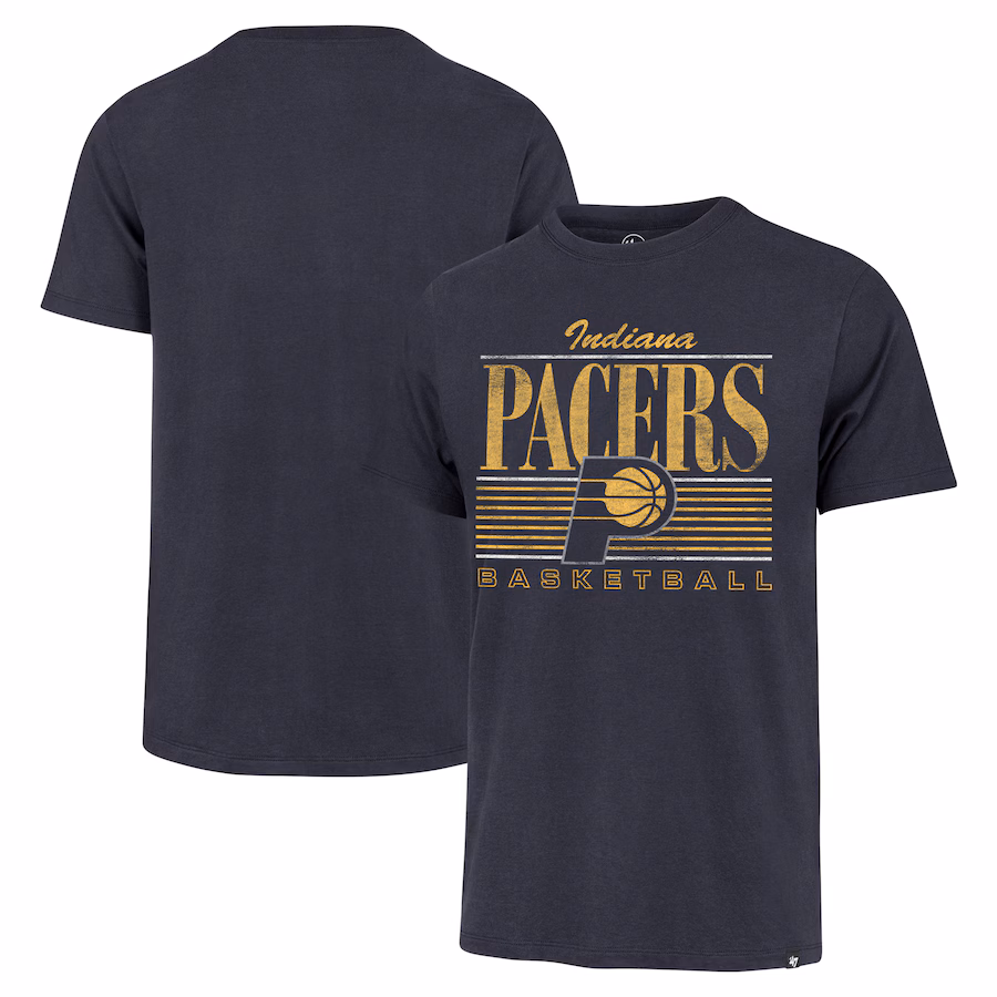 Men's Indiana Pacers '47 Navy Remix Franklin T-Shirt - Jersey