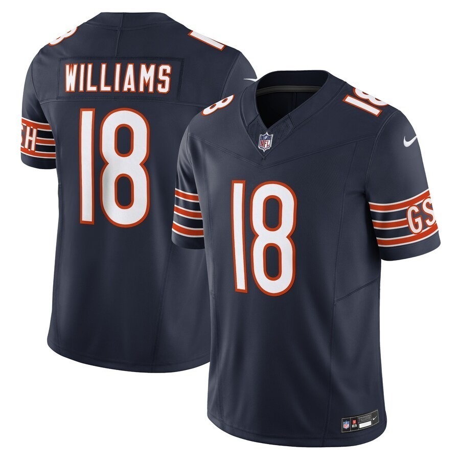 Men's Chicago Bears Caleb Williams Nike Navy Vapor F.U.S.E. Limited Jersey - Jersey