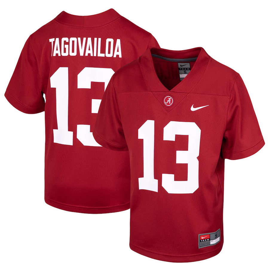 Tua Tagovailoa Alabama Crimson Tide Nike Youth 2020 NFL Draft Replica Jersey - Crimson - Jersey